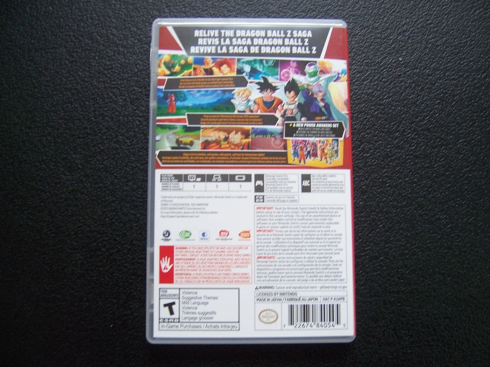 Authentic Replacement Case ONLY - Dragonball Z Kakarot Nintendo Switch Box