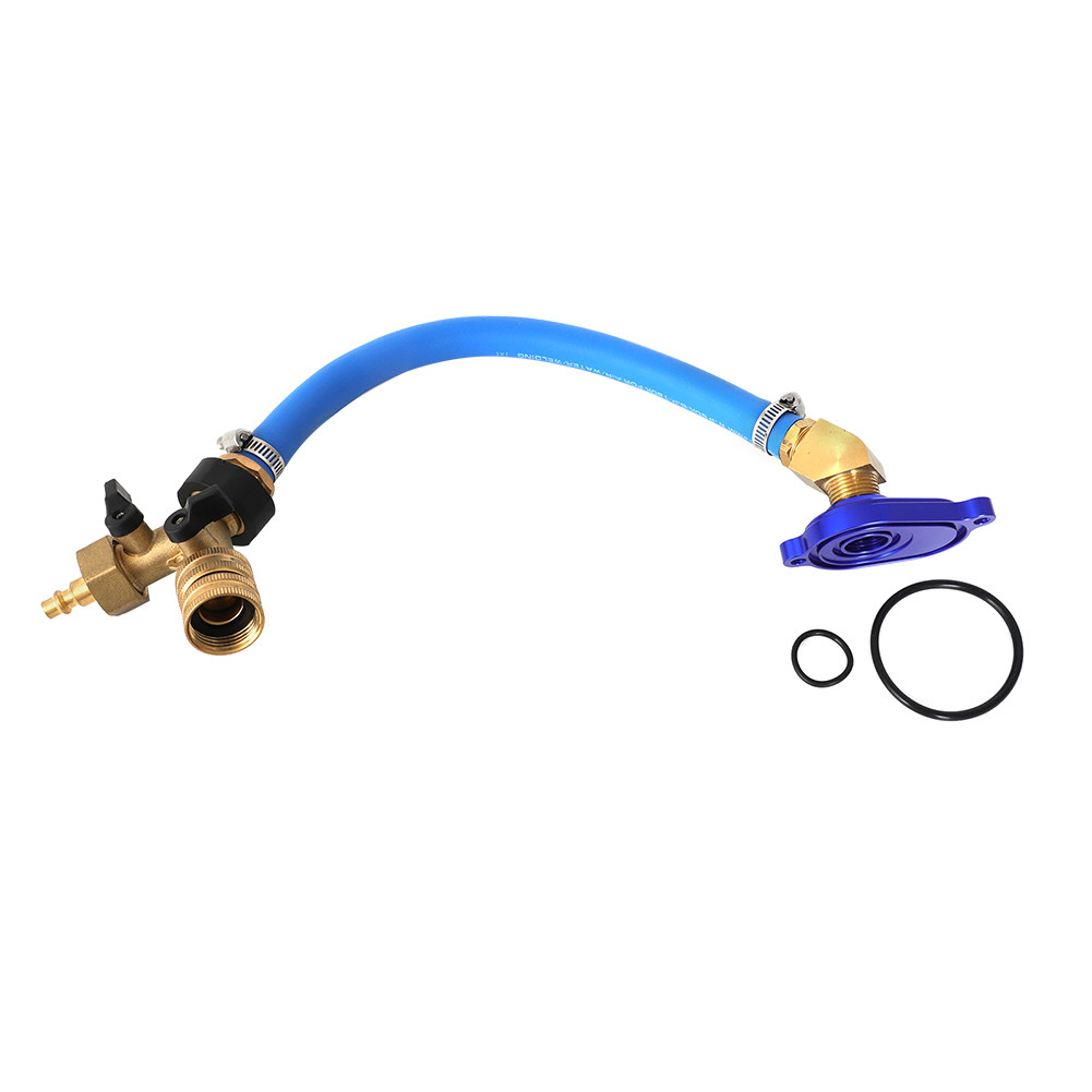 For 03-10 Ford 6.0L Oil Cooler Flush Kit & Aluminum Anodize Adapter VT365 VT275