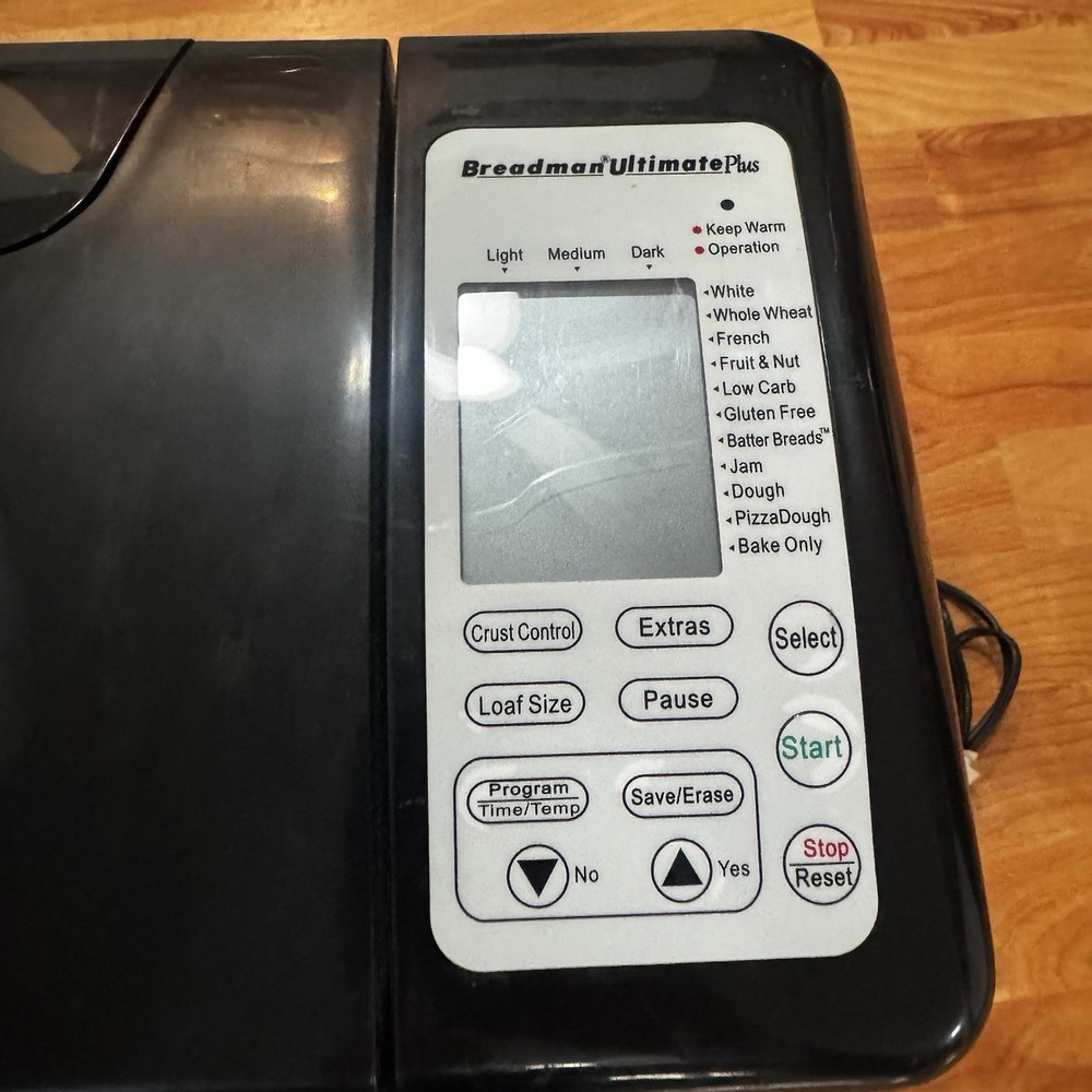 Breadman Ultimate Plus Model TR2500BC Stainless 1.5 - 2LB Bread Maker, Excellent