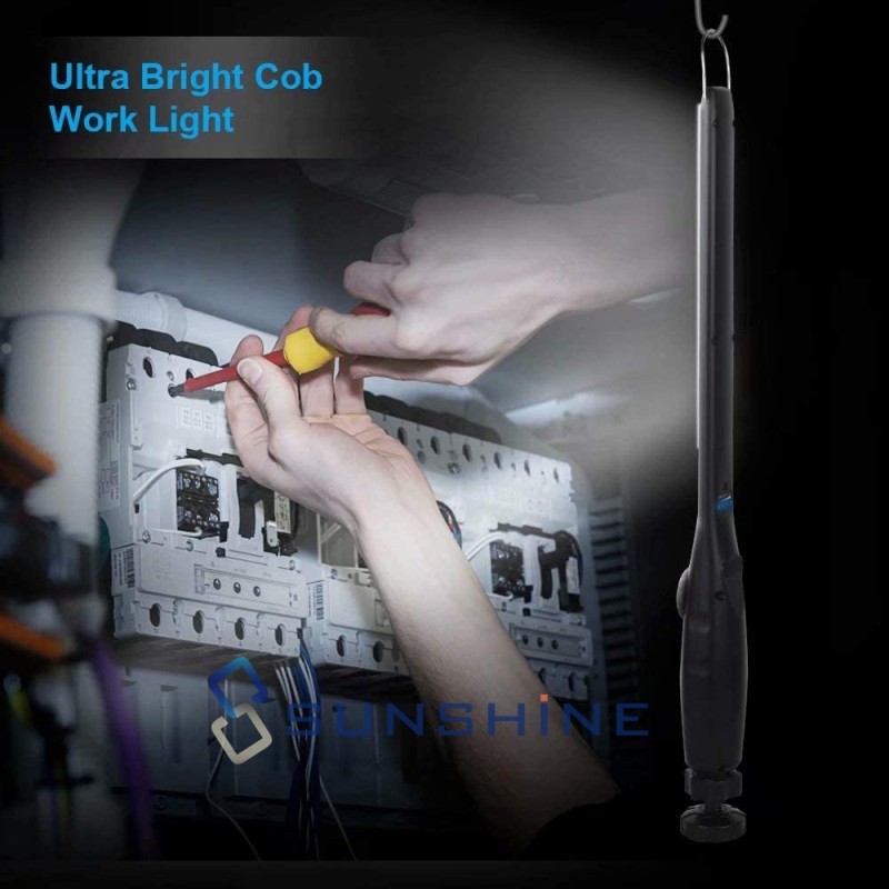 Rechargeable LED COB Work Light Torch Mechanic Flashlight 360° Magnetic Base