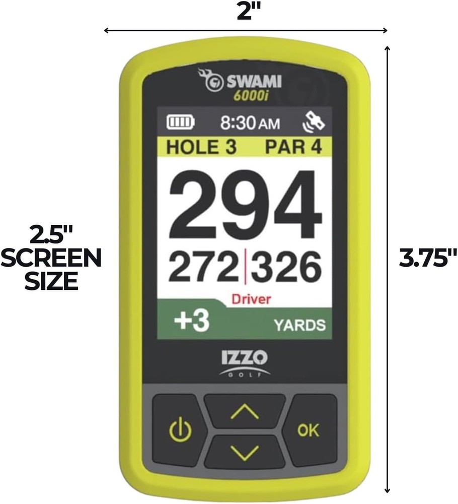 Waterproof Golf GPS with Preloaded Global Course Maps and Quick Start Guide