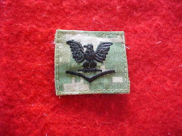 US Navy Type III Type 3 Green Digital  E-4 cap patch for cover