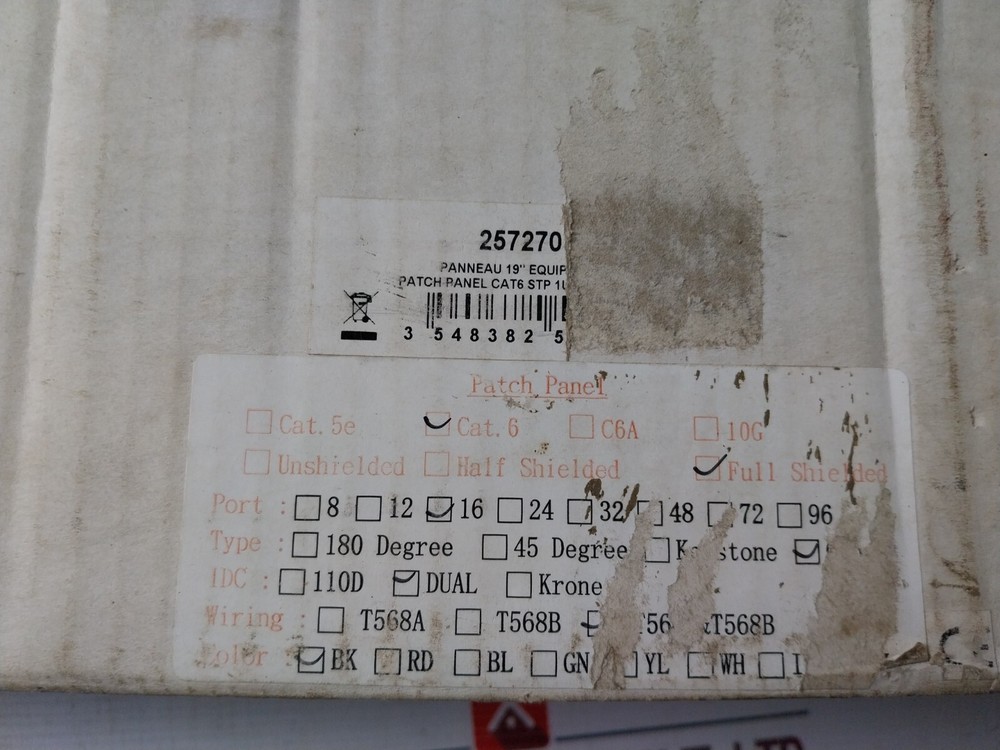 Cat 6 Full Shielded Patch Panel 16 Ports