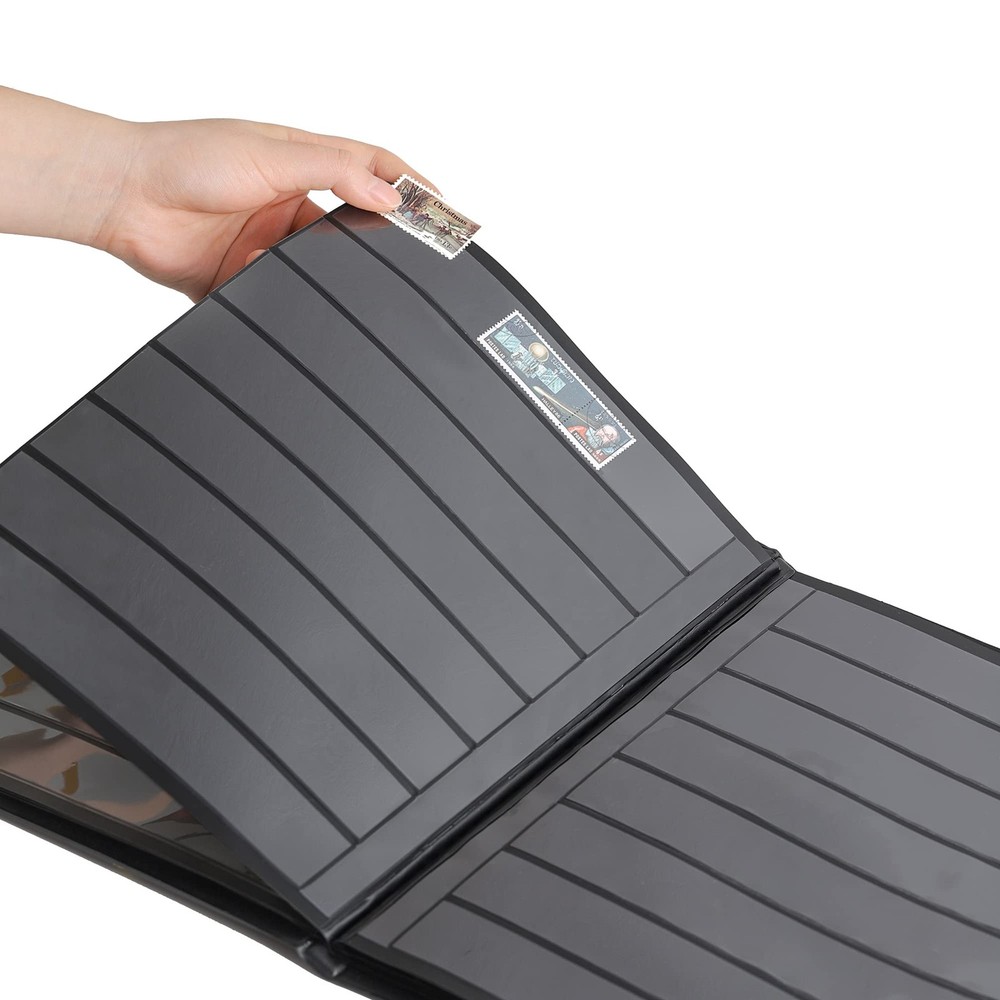 Stamp Albums 160 Pockets - Stockbooks with 30x197mm Sleeves, 10 Double Sided ...