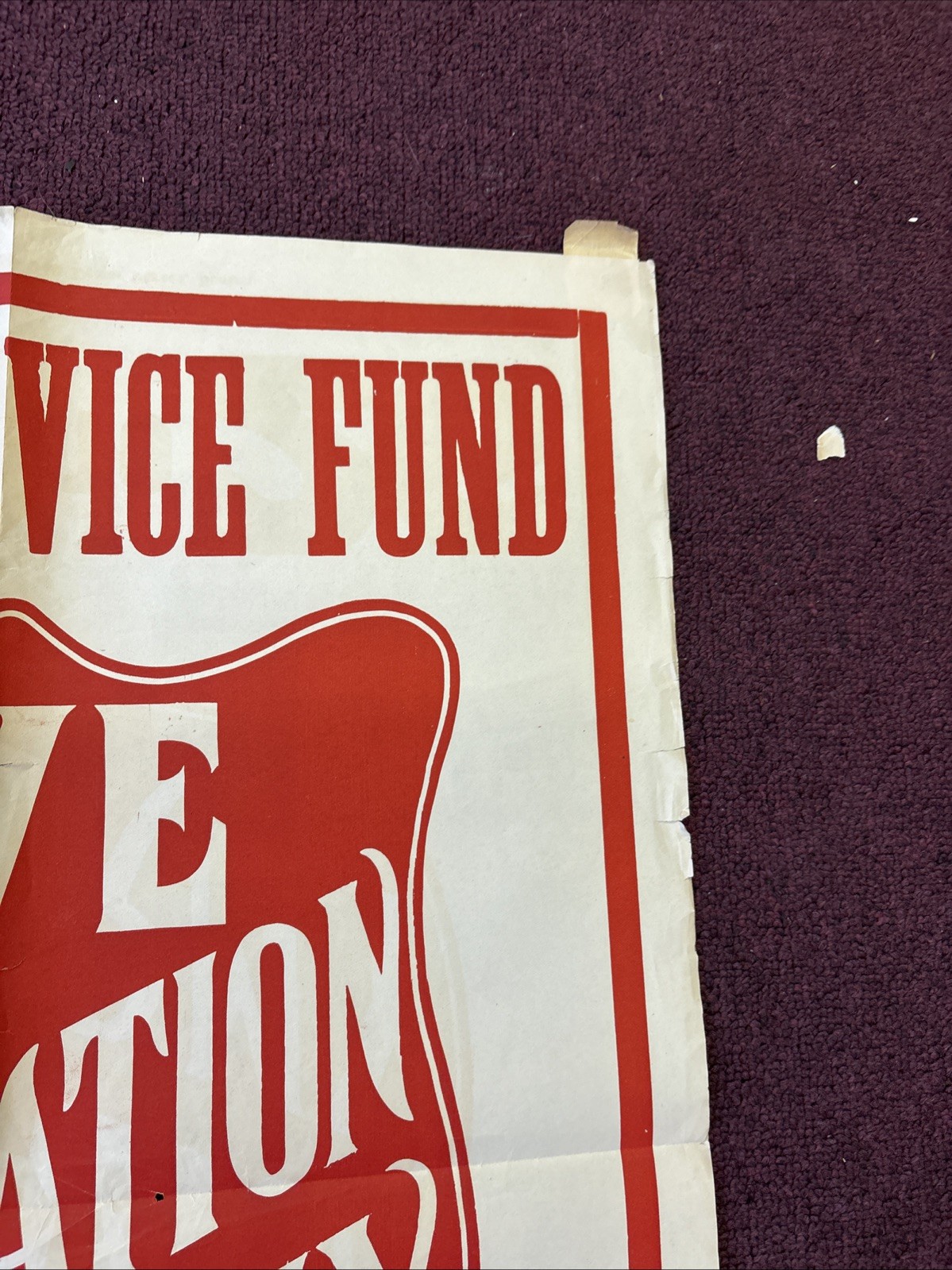 ORIGINAL 28 × 21" WWI Propaganda Boston Salvation Army Home Service Fund Poster