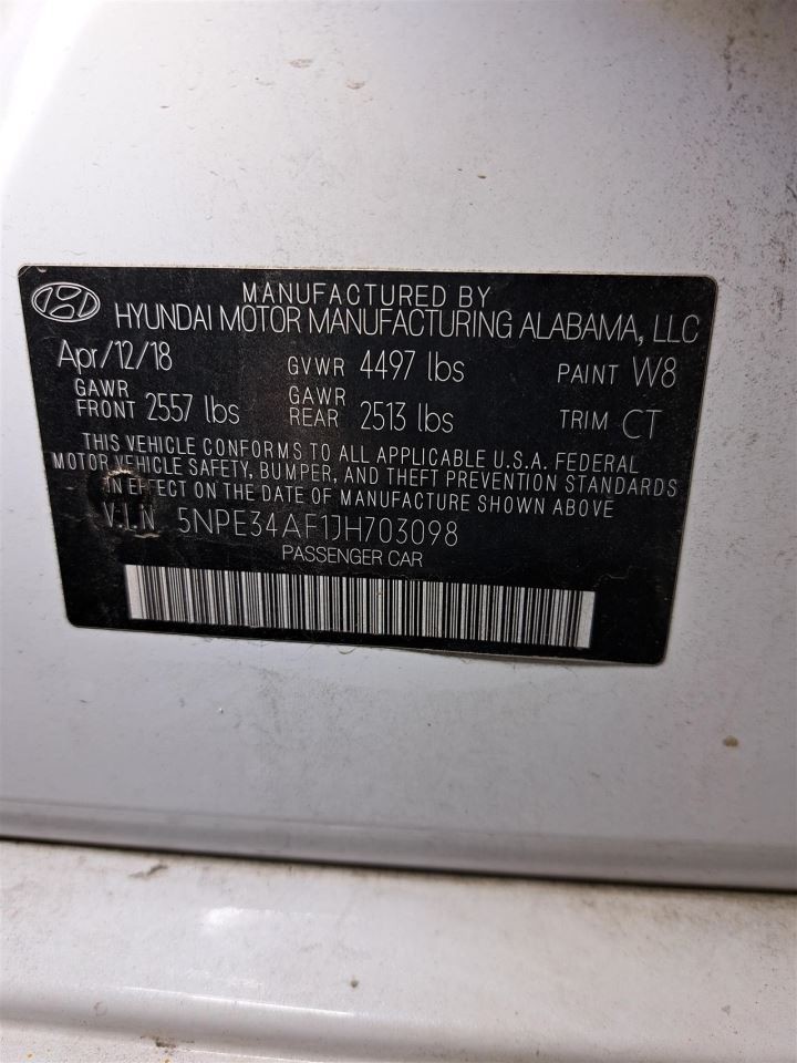 2018 Sonata Amplifier Sku#4428539