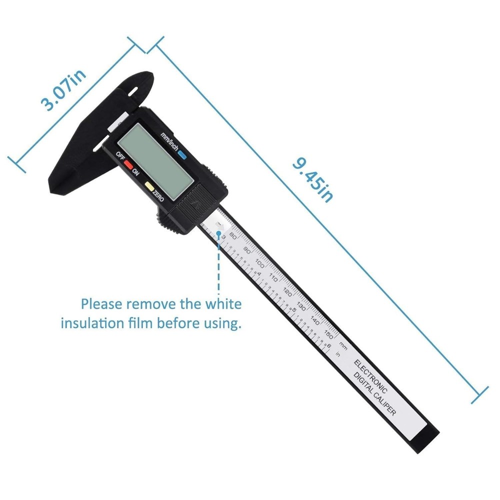 Digital Caliper, 0-6" Calipers Measuring Tool - Electronic Micrometer Caliper...