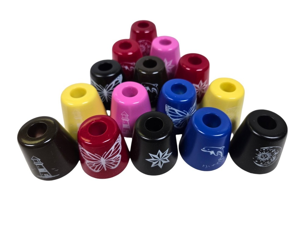 Eclipse Assorted Imprinted Resin Cigarette Snuffer Saver, Smoke Head Stop, 3ct
