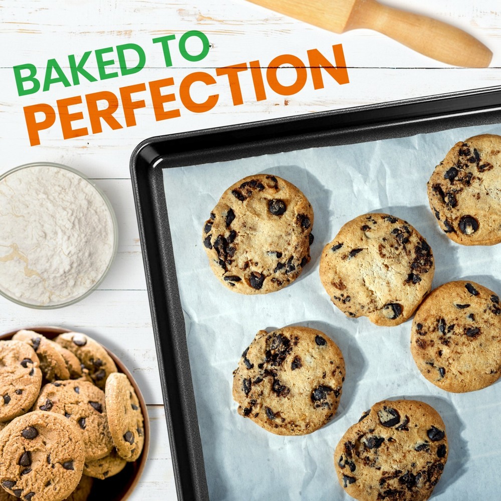 NutriChef Professional Home Kitchen Bake Pans Non-Stick Coated Layer Surface 2pc