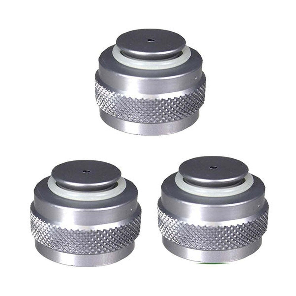 Fearless Paintball Tank Valve Protector / Thread Saver - Grey / Silver - 3 pack