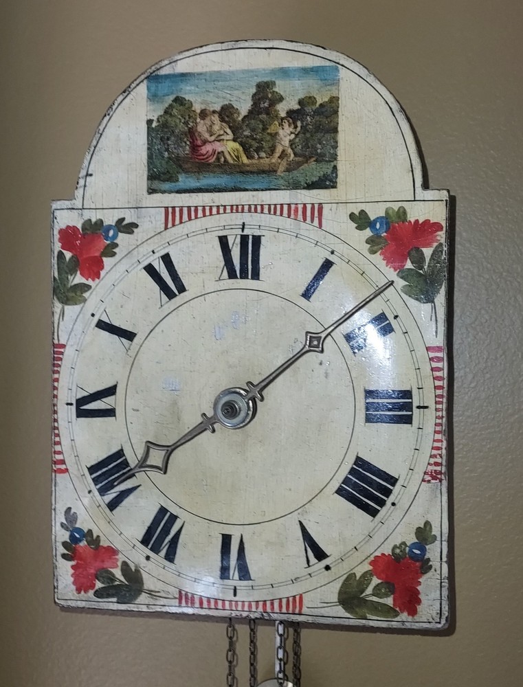 1860 Black Forest Lackschilduhren (Lacquered-shield) Clock