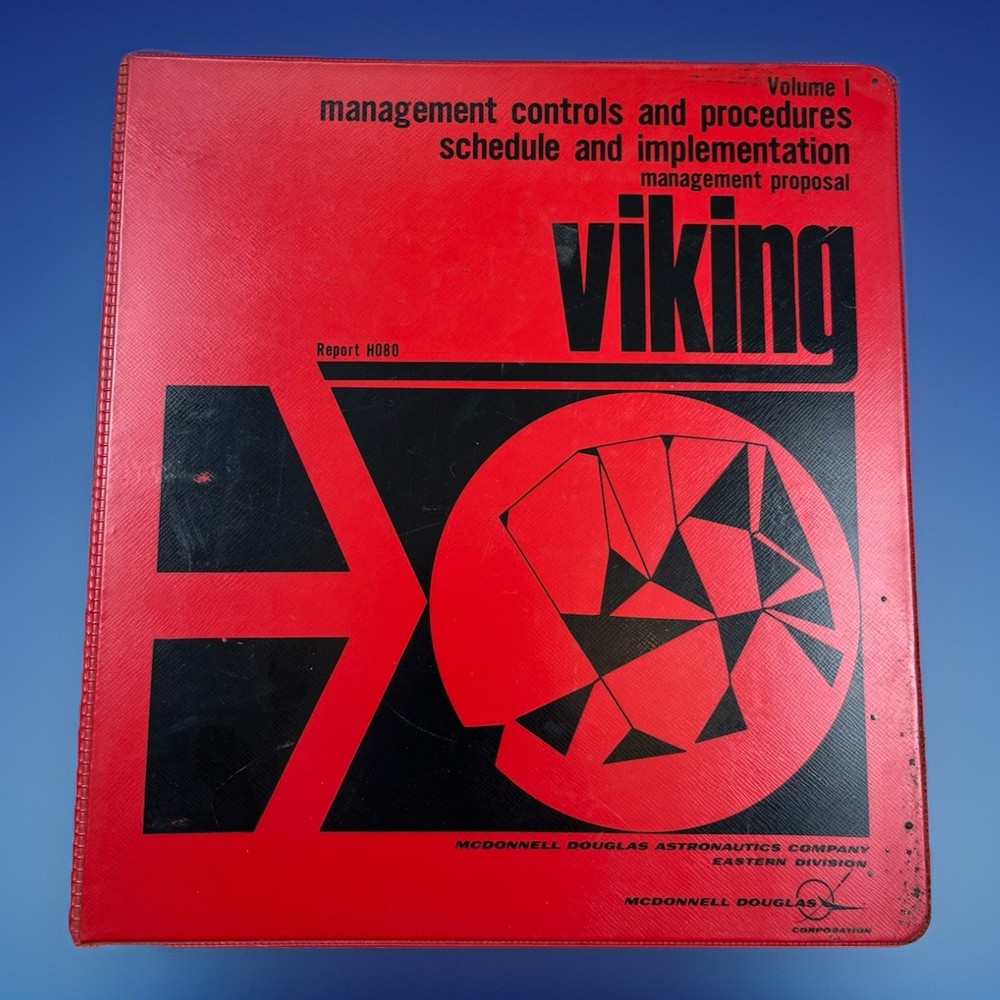 RARE Viking Space Program Proposal McDonnell Douglas Plans & Control Vol 1 & 2