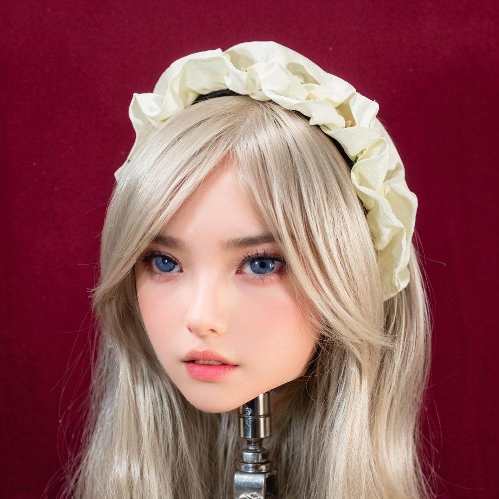 Single female head model,soft texture,Mannequin Head,TPE material,simulated fema