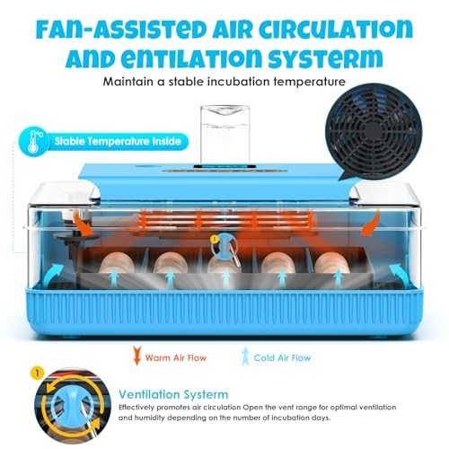 25 Egg Digital Incubator Machine with Automatic Turning, Temp & Humidity Control