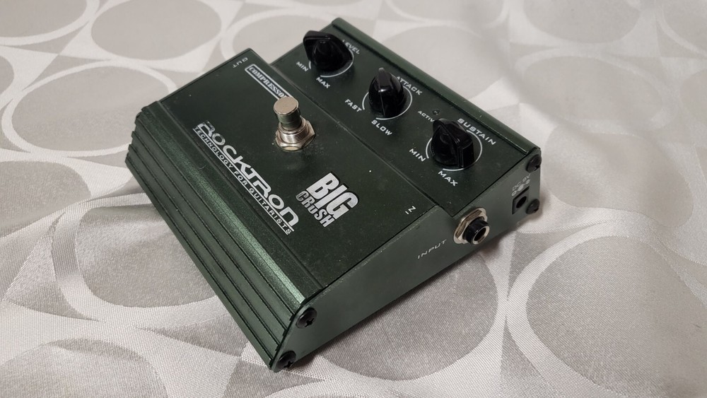 Rocktron Big Crush Compressor Sustainer Compression Guitar Effect Pedal