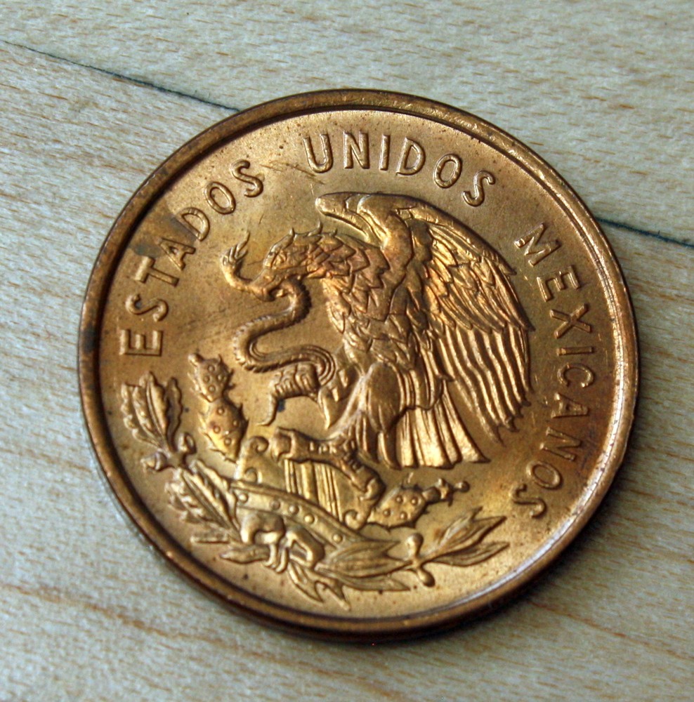 1959 Mexico 10 Centavos Unc.