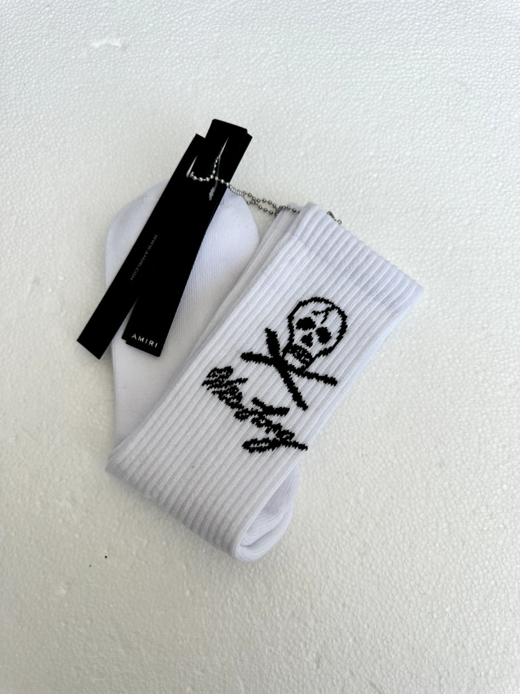 Amiri Wes Lang Skull Head Soks Size 41/42