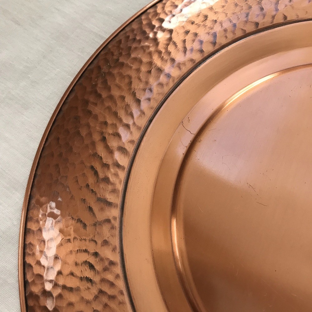 Vintage Solid Copper Plate Canada Leaf By Fantasy CopperWare Solid Decorative