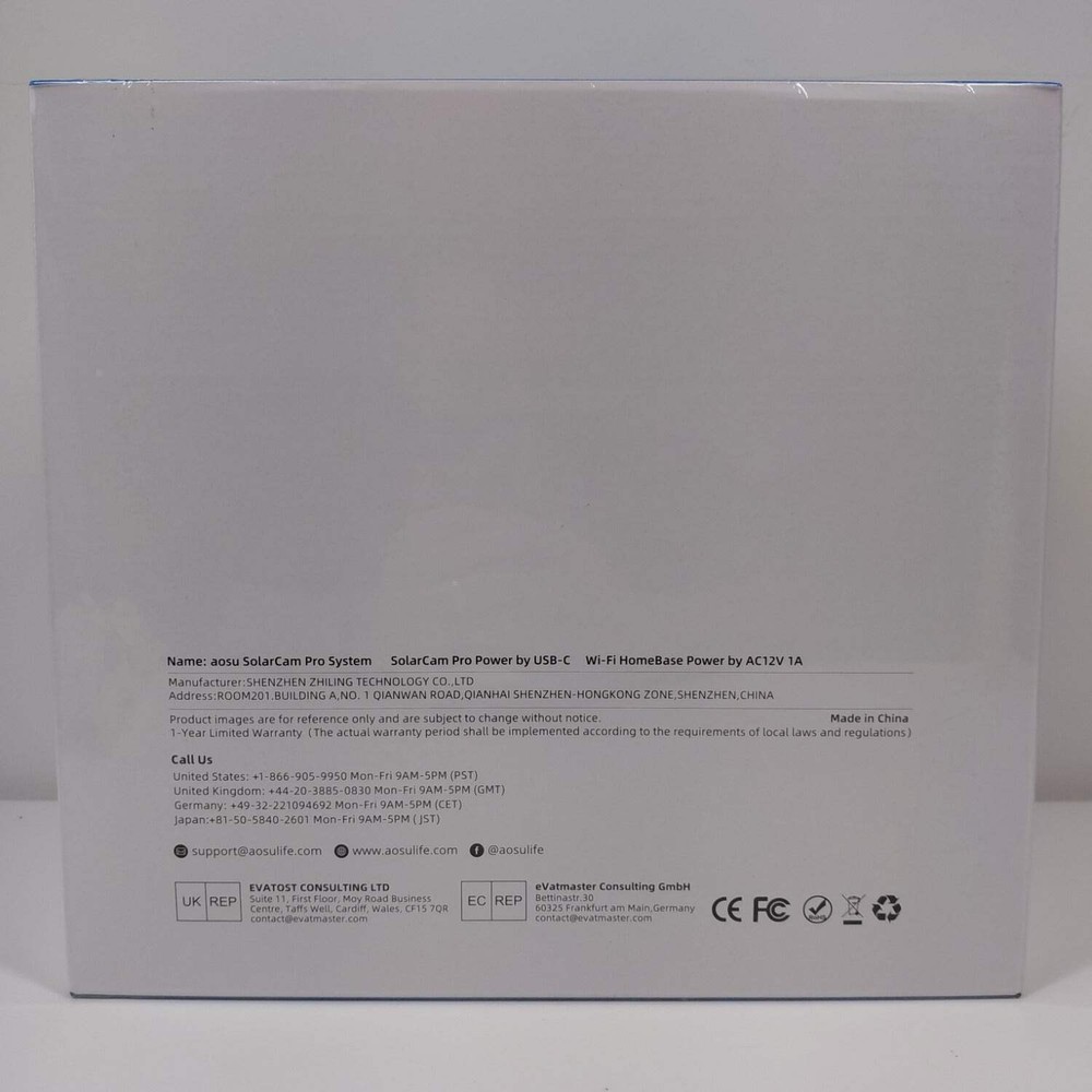 New Aosu Solar Powered Security Camera System Solar-Powered Home Security System