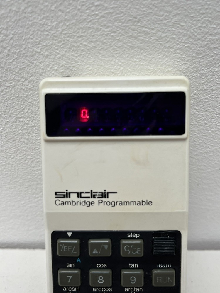 Rare Sinclair Cambridge Programmable Calculator. Working - see description