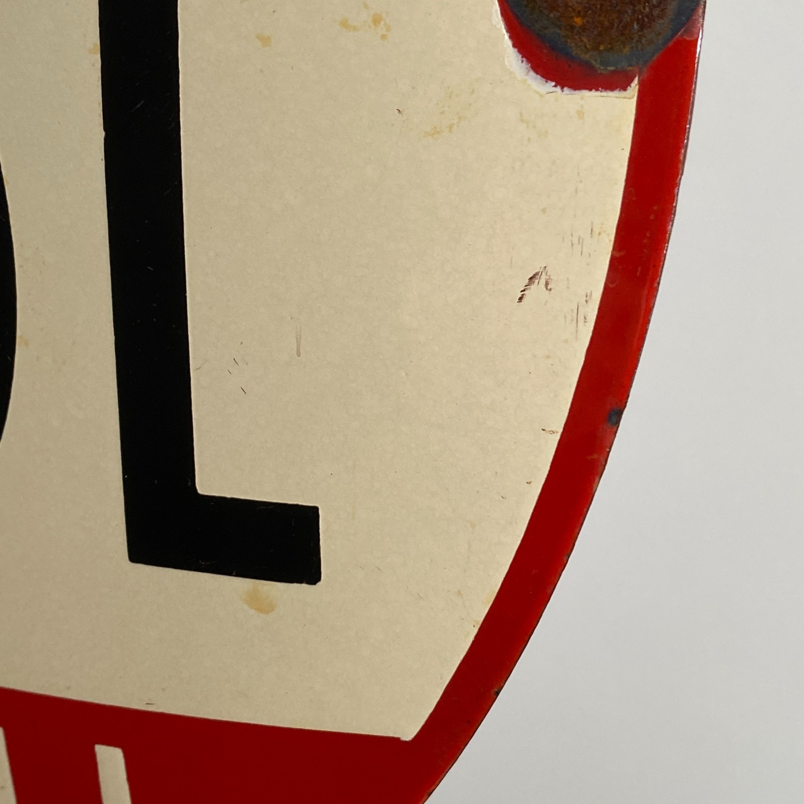 Veedol Enamel Sign - Ø 50cm (19.7") - Nice Motor Oil Collector Advertising Decor