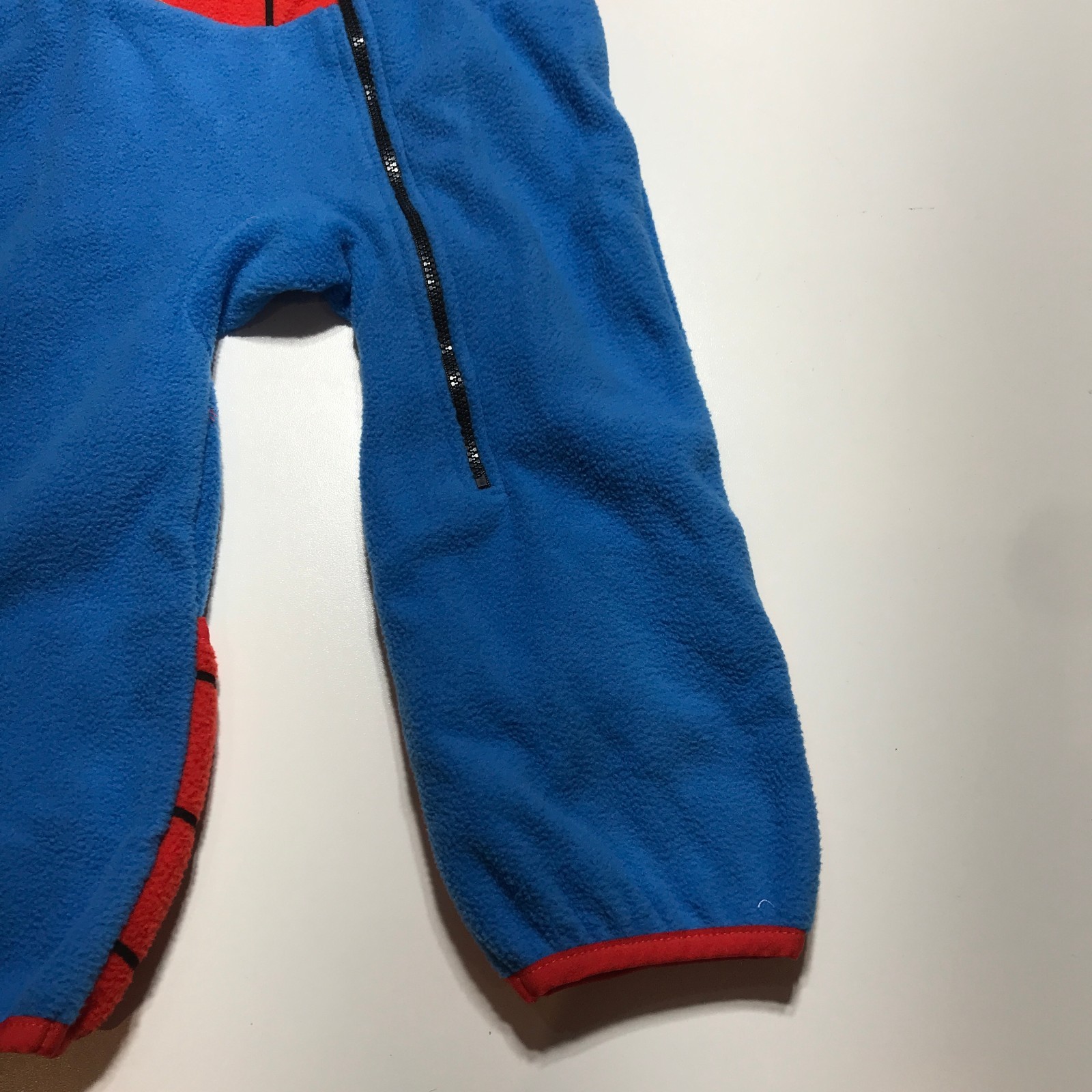 NWT Cuddle Club Marvel Fleece Spiderman One Piece Hooded Costume Toddler 18-24 M
