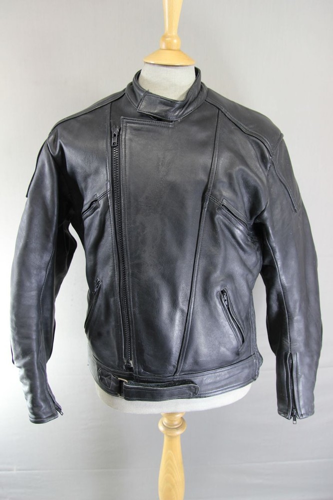 HOCO CLASSIC BLACK LEATHER JACKET 42-44 INCH CHEST