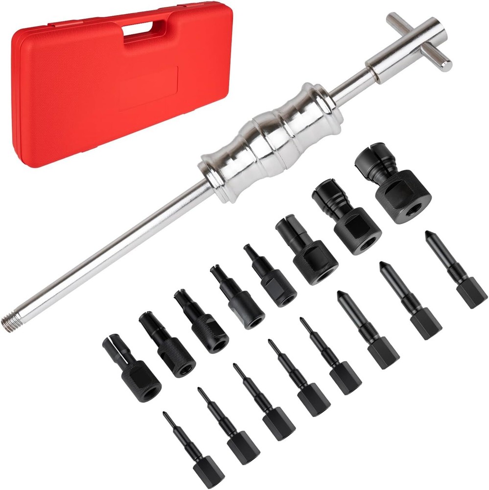 9PCS Blind Hole Collet Bearing Puller Set, Puller Set with Retractable Collet