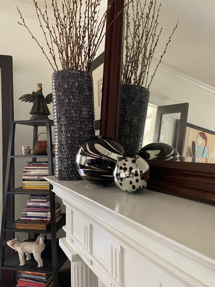 NEW Sphere Set of 3 - Silver & Black