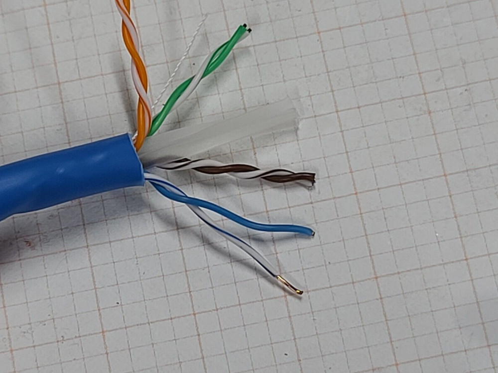 iTechCables CAT6A UTP 10G 10Gig Network Ethernet Cable Plenum CMP Blue /50ft