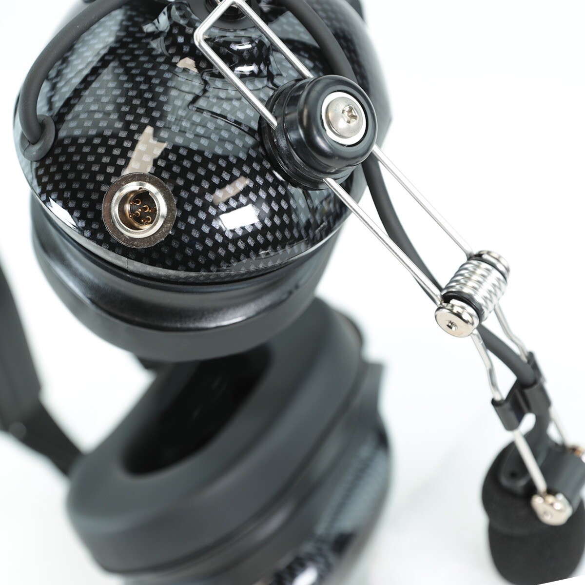 Rugged Radios H41-CF Behind the Head Carbon Fiber NASCAR Racing Two Way Headset