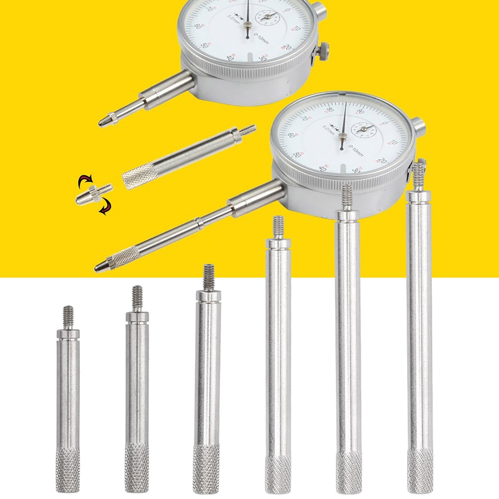 2.5mm Thread Dial Indicator Extension Rod 5mm Diameter Dial Extension Stem