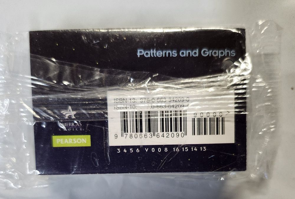 Patterns and Graphs / Math Navigator Study Cards Pearson / New Sealed