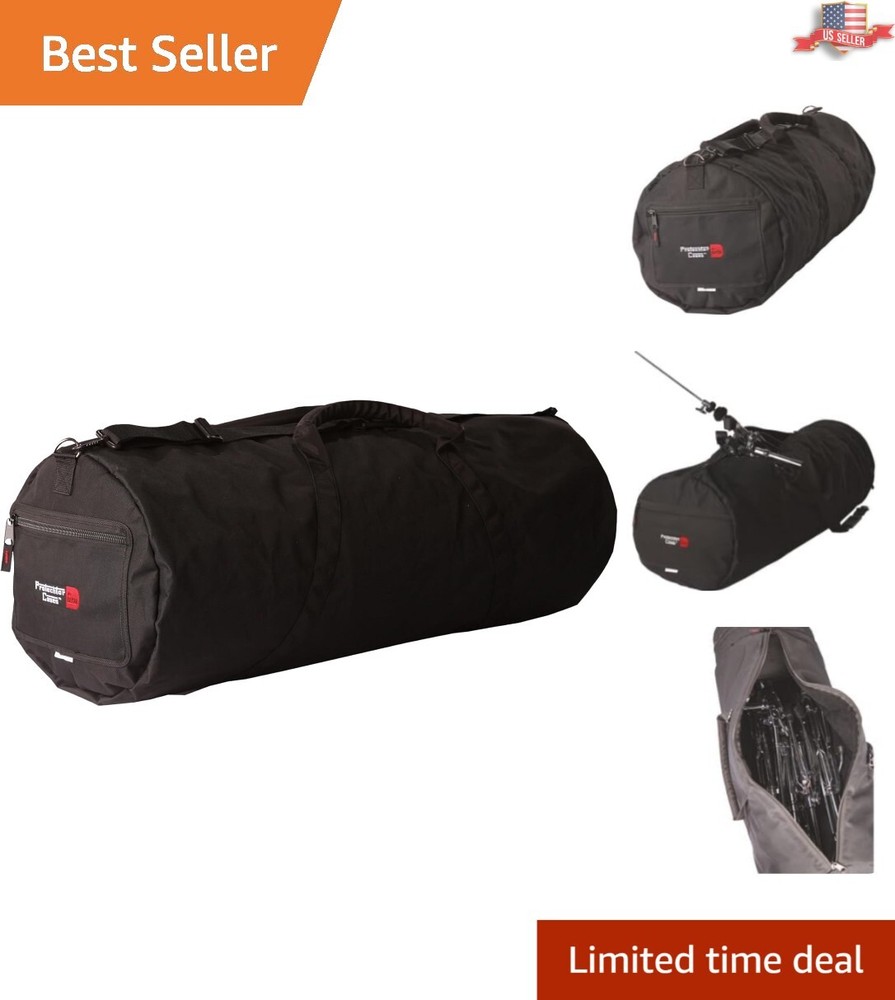 Lightweight Adjustable 14" x 36" Drum Hardware Case for Easy Transport