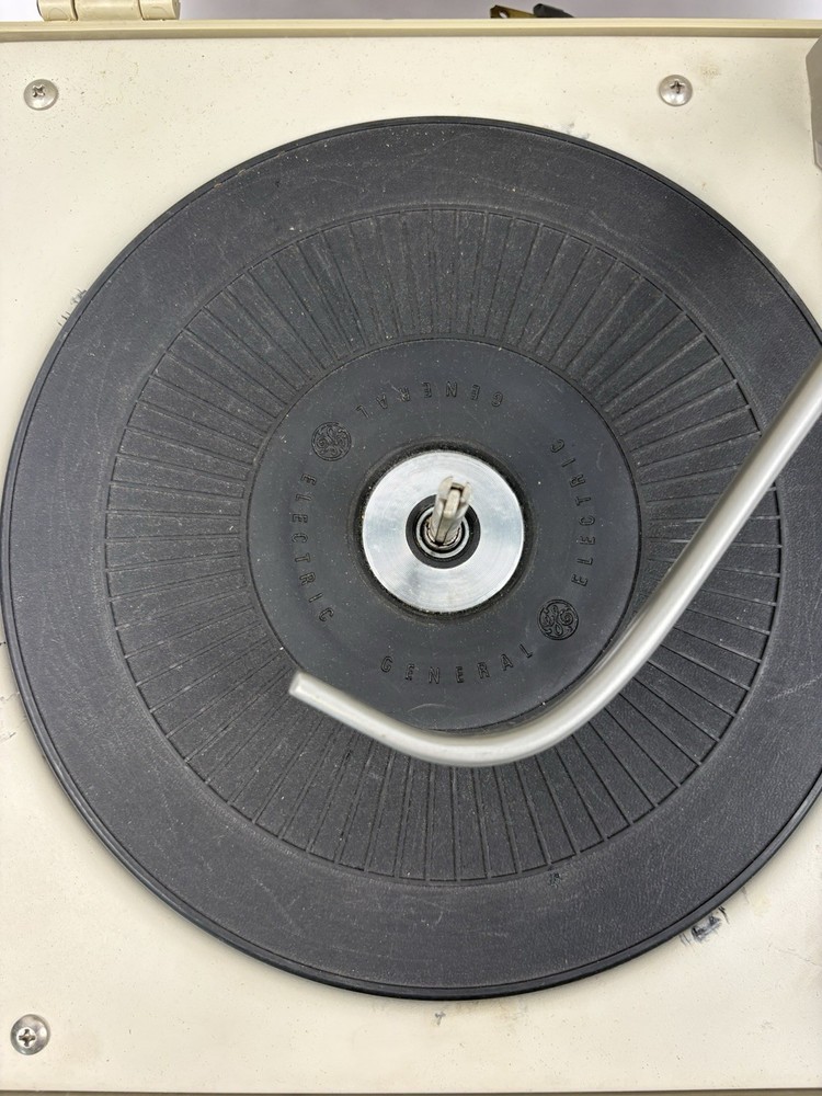 Vintage General Electric Portable Record Player, Solid State Automatic 4-Speed