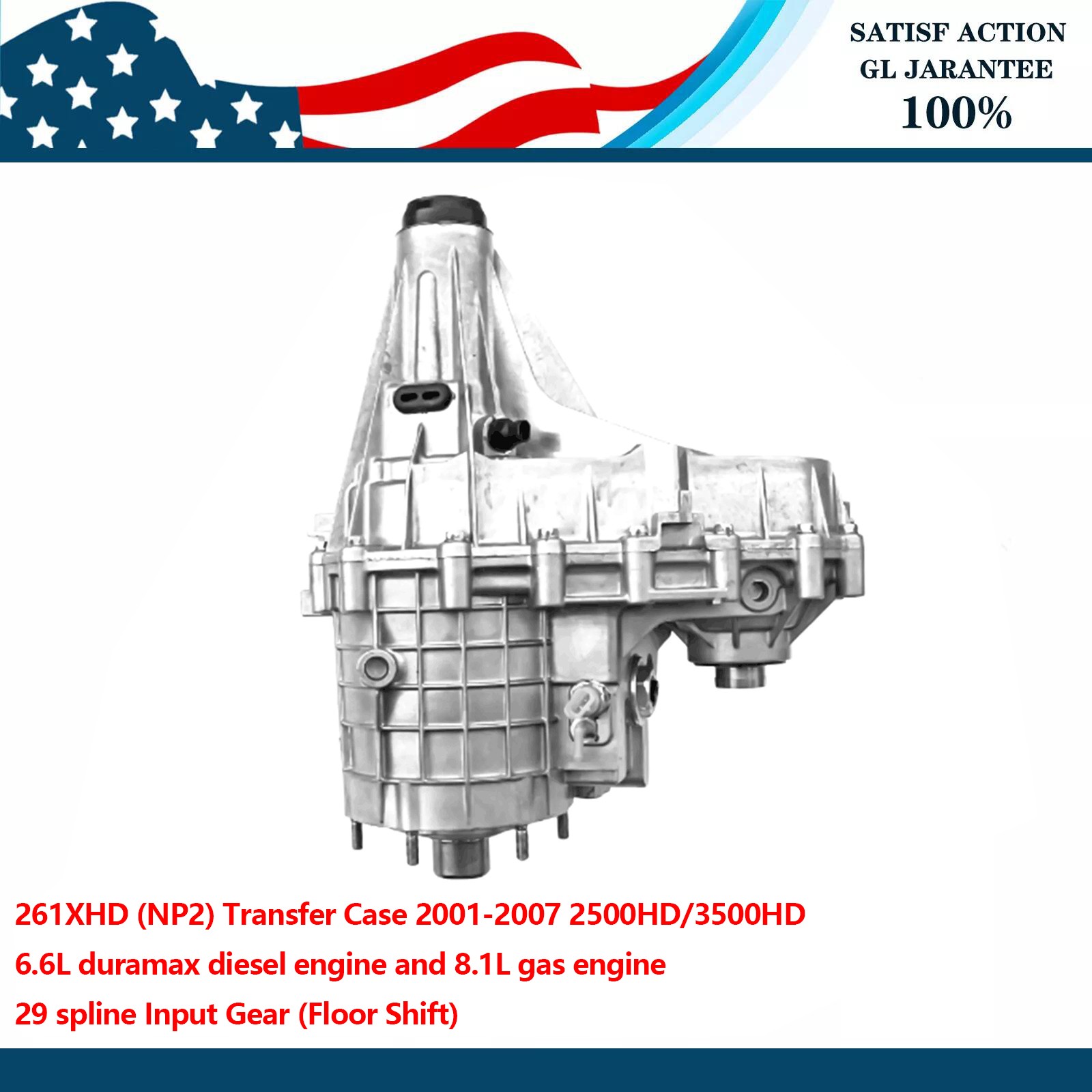 NP261XHD Transfer Case Assy for Chevy Silverado GMC Sierra 2500 HD Classic 2007