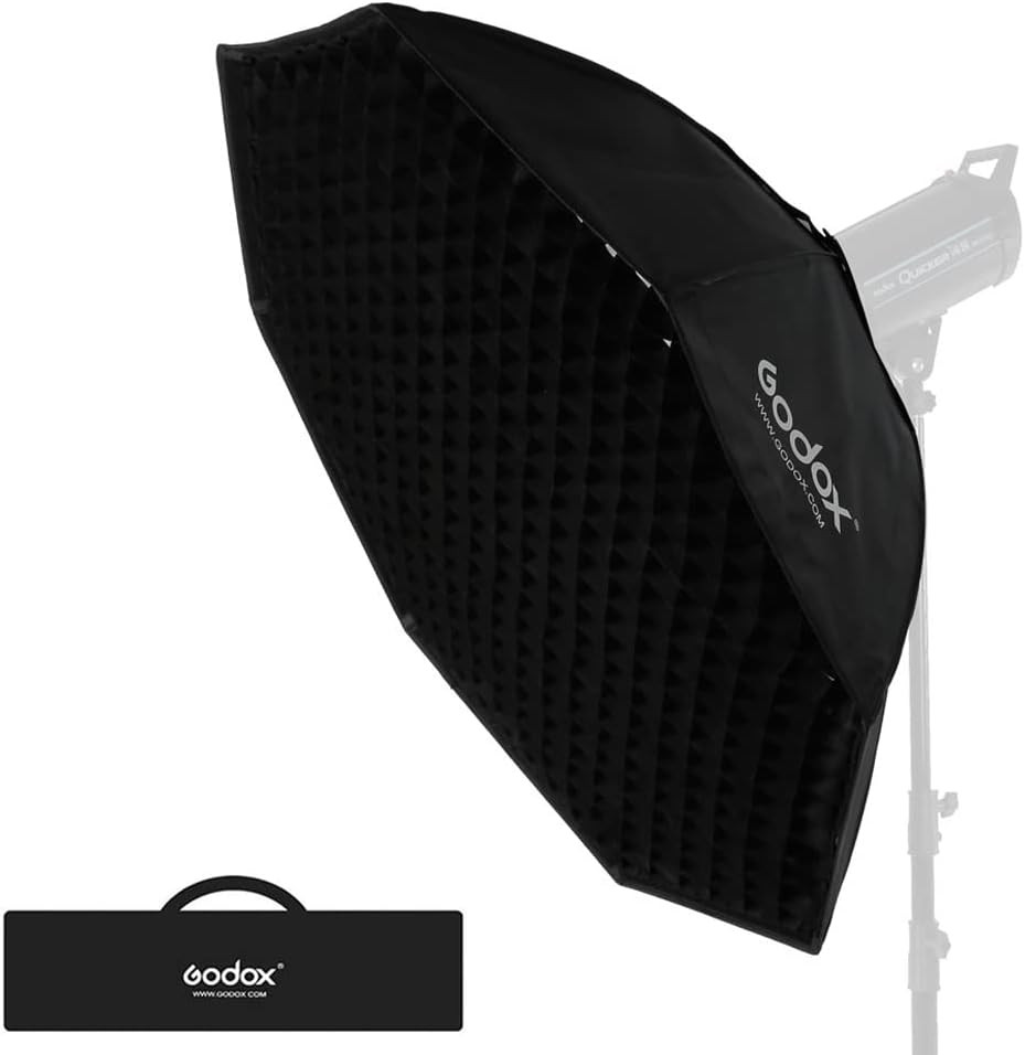 37"/ 95Cm Octagon Softbox, Bowens Mount Softbox Compatible Studio Strobe Lightin