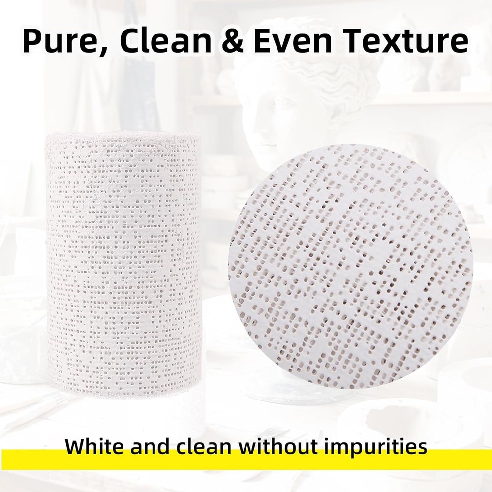 Plaster Cloth Rolls 6 Pack for Body Casting and DIY Projects 2"x106"