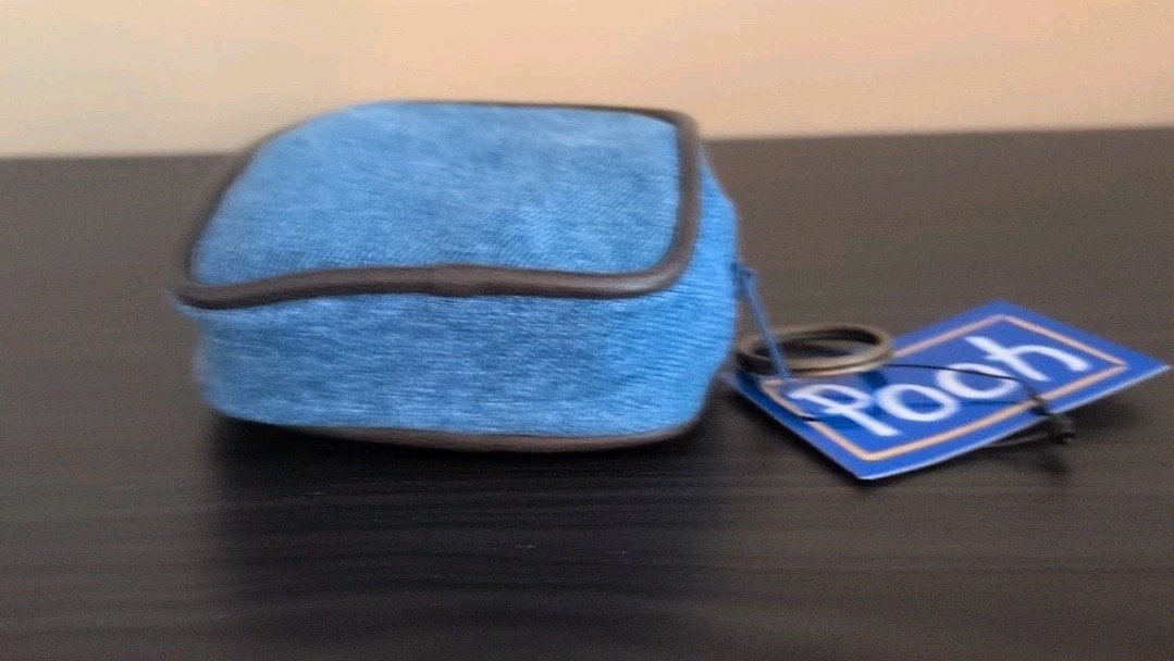 Vintage Winnie the Pooh Coin Purse Keychain Denim 4"