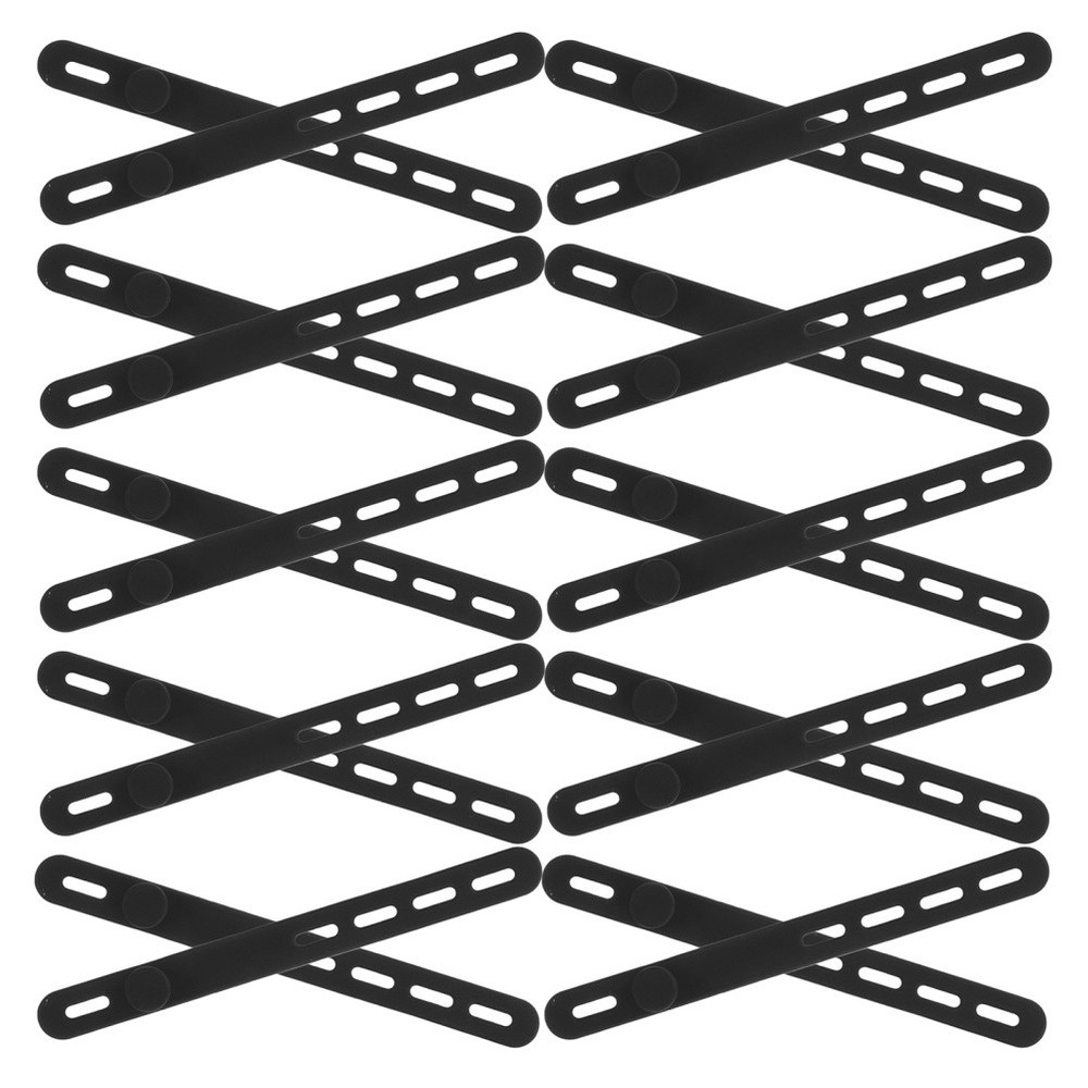 40 Pcs Cable Holder Ties Silicone Cord for Electronics Electrical Keeper
