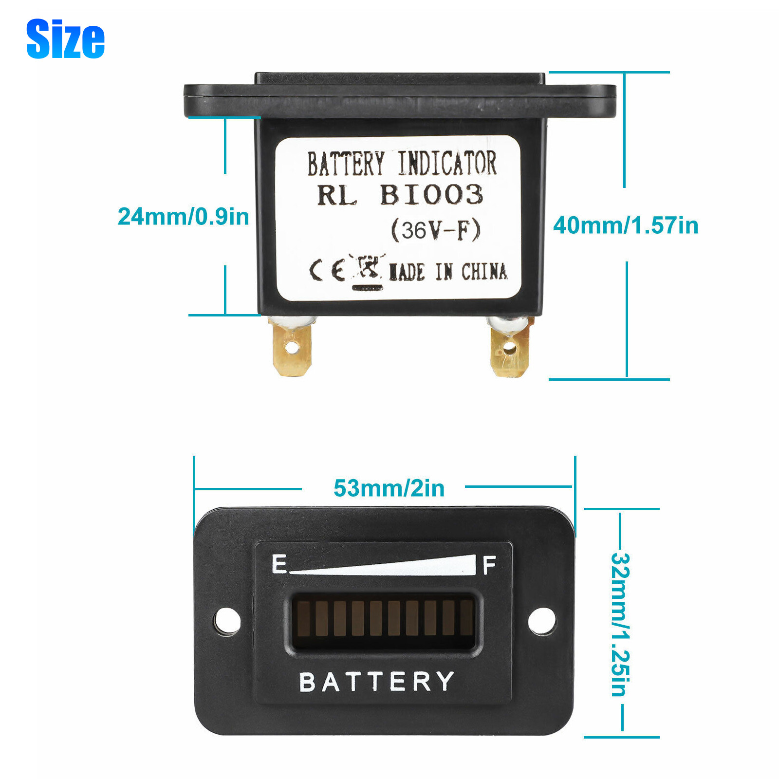 36V Volt Battery Indicator Meter Gauge for Ezgo Club Car Yamaha Golf Cart Motor