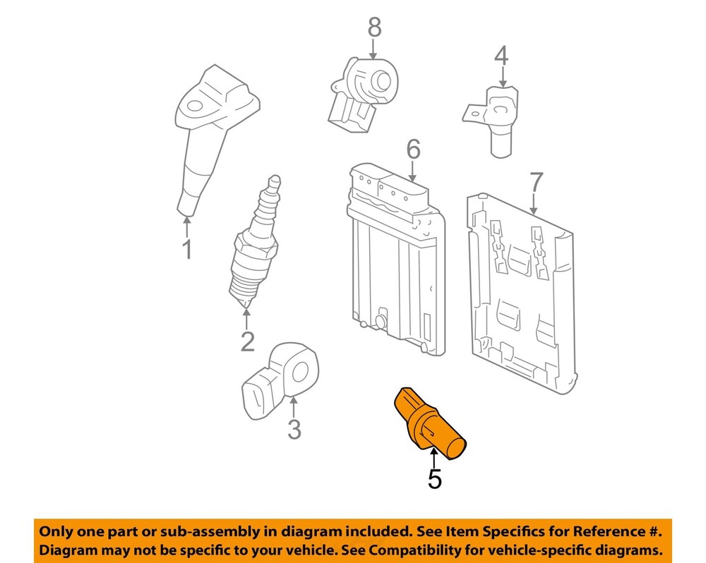 GM OEM-Engine Crankshaft Crank Position Sensor CPS 12615626