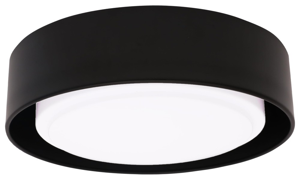 Black Flush Mount Ceiling Light,13 Inch 20W LED Ceiling Light Fixture, 3 Colo...