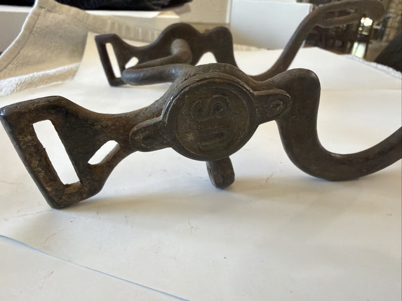 m1859 U.S. calvary horse bit Rare double rein Horse bit.