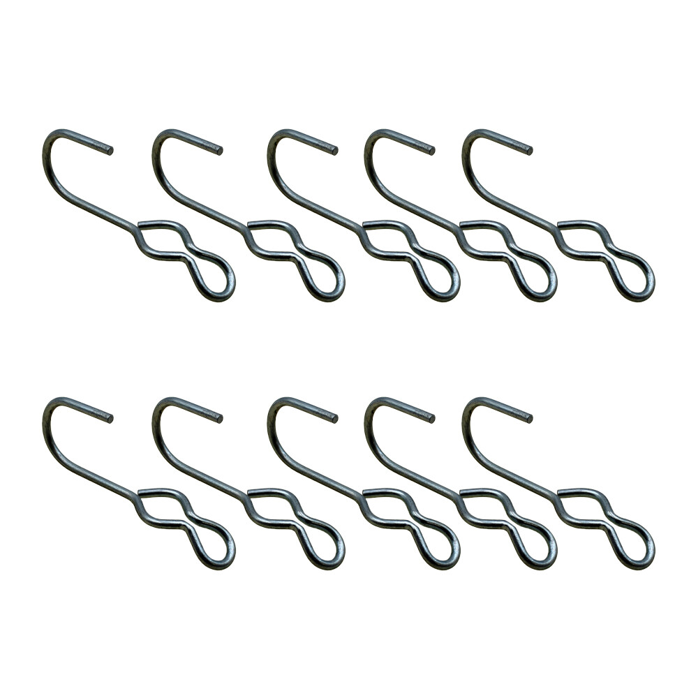 Ten New S-J Style End Hooks For Tarping & Tie-Down Applications Non Slip Design