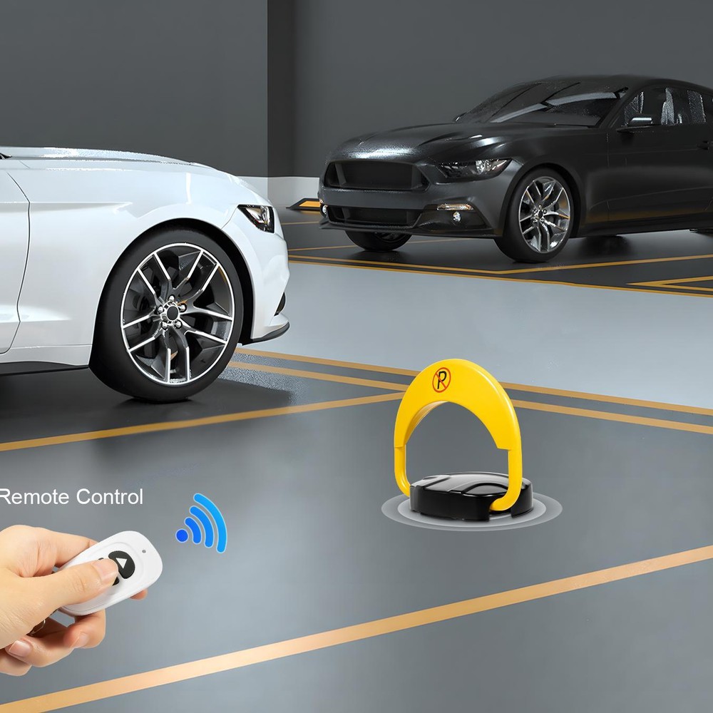 Car Parking Spot Lock Remote Control Foldable Barrier Auto Sensor Anti-Collision