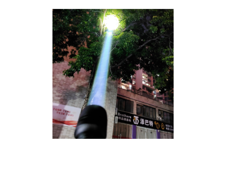 White Laser Illuminated Flashlight 1800 meters Long Range Outdoor 455-5000