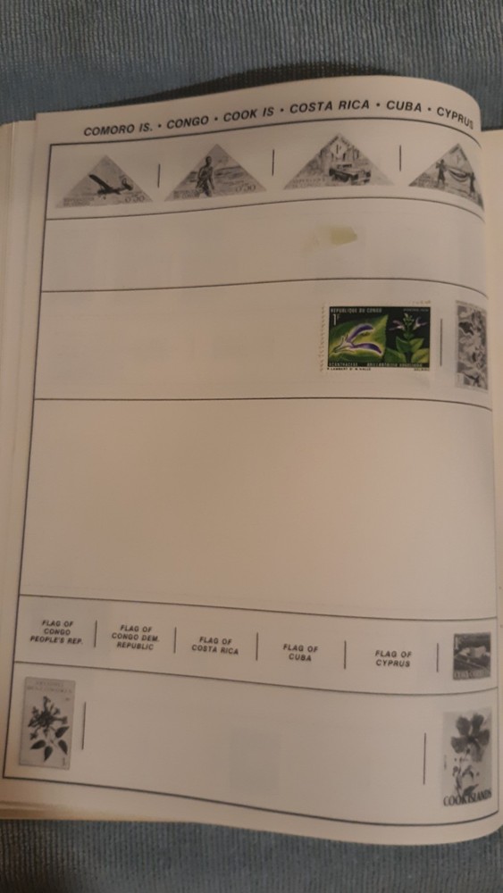 Treat Monarch World Stamp Album Stamp Book With Some Stamps