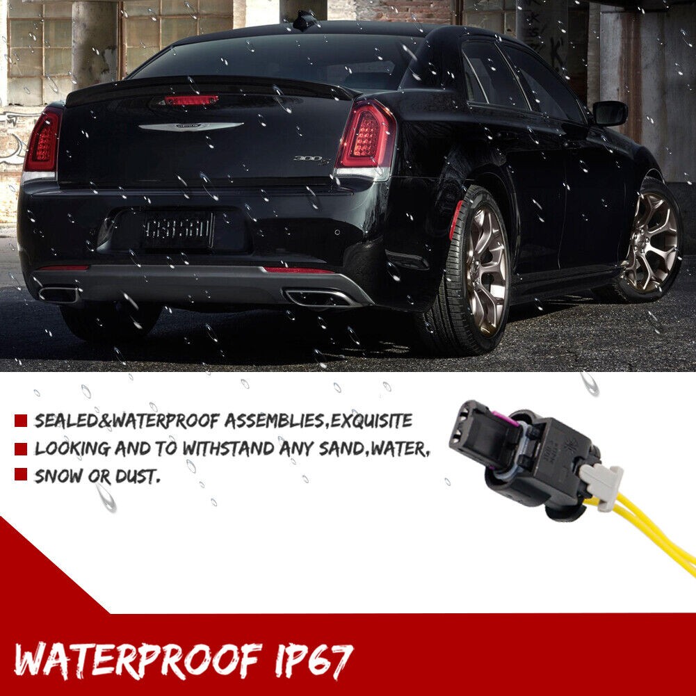 For Chrysler 300 300C 2015-2022 Side Marker Lights Pigtail Connector Wires 2PCS