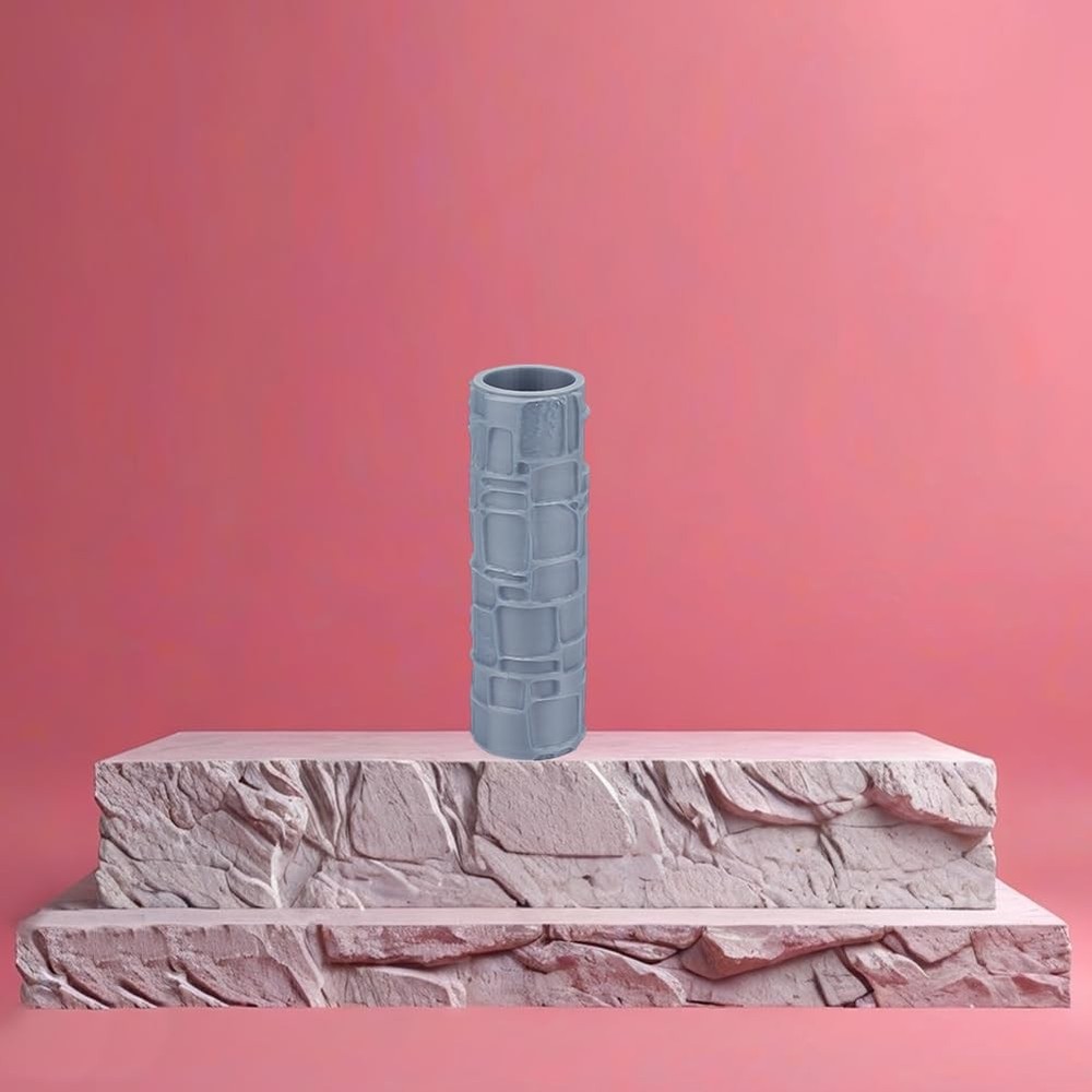 Topography Texture Roller Large Brick Clay Texture Rollers Irregular Square D...